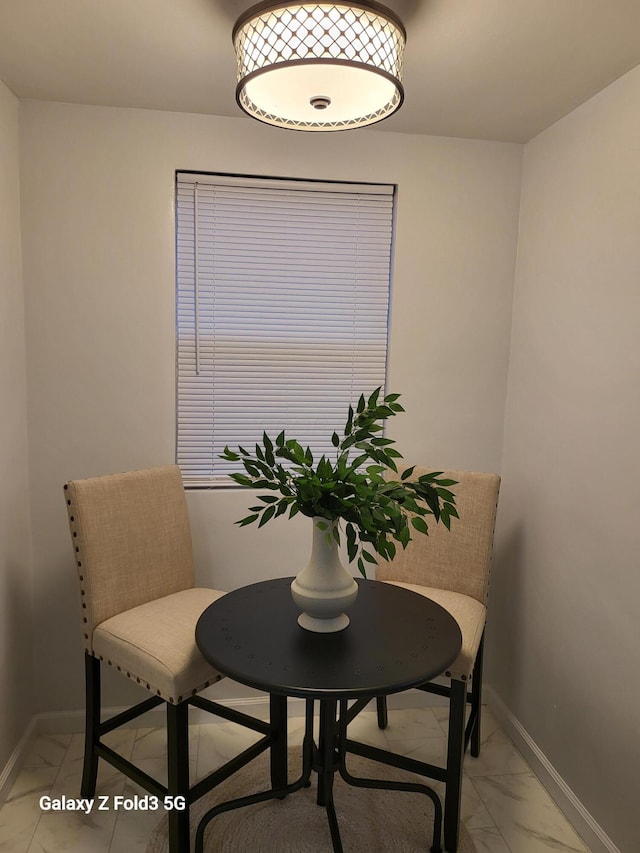 view of dining area