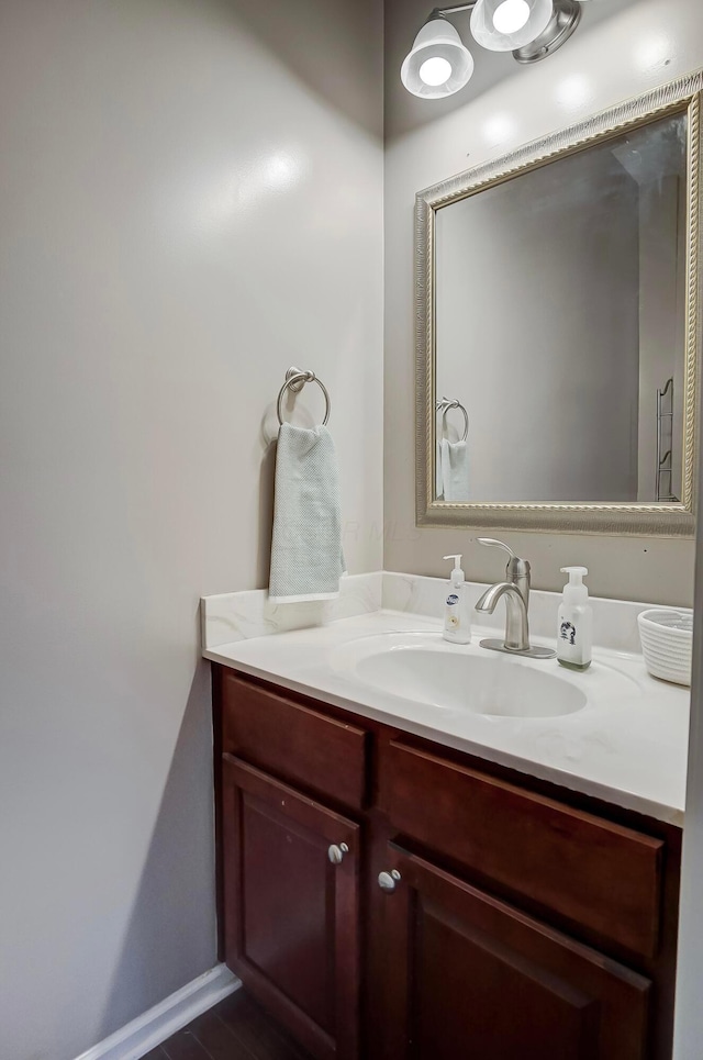 bathroom featuring vanity