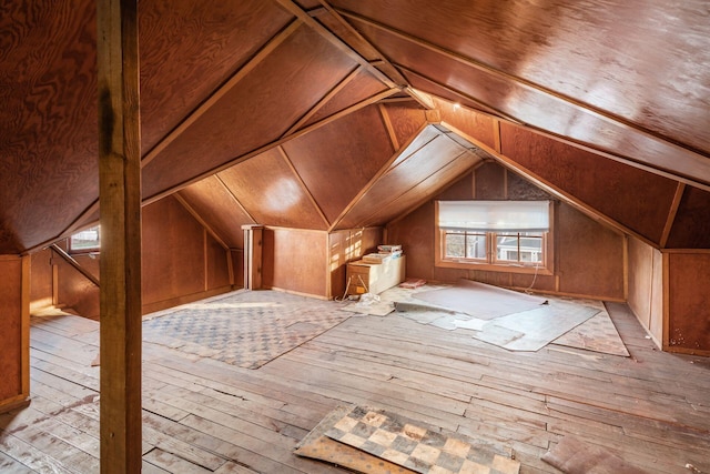 view of attic