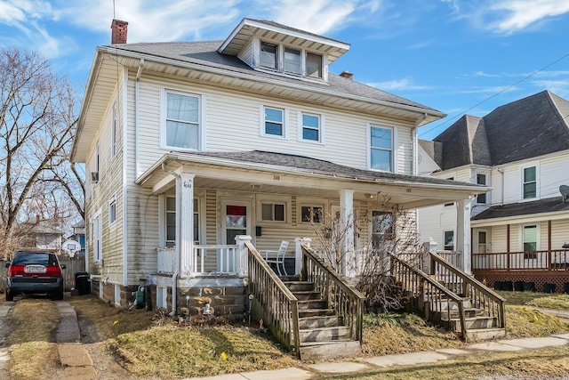 bungalow-style home with a porch