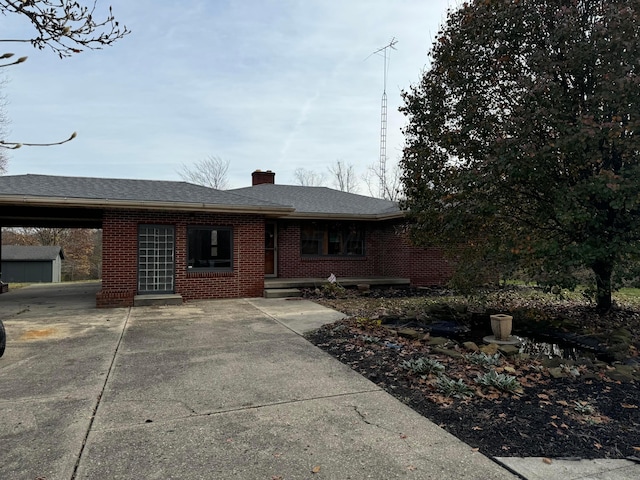 view of ranch-style house