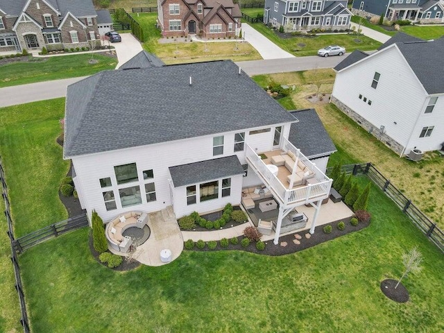 birds eye view of property