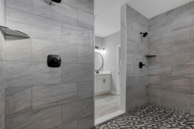 701 Colby Way, Newark, OH 43055 - full bath with vanity and tiled shower