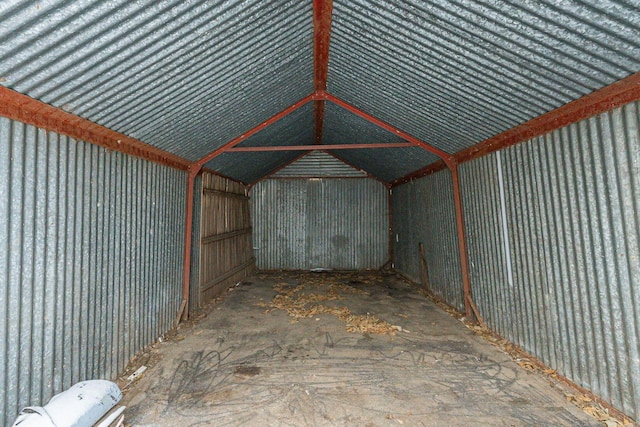 view of storage area