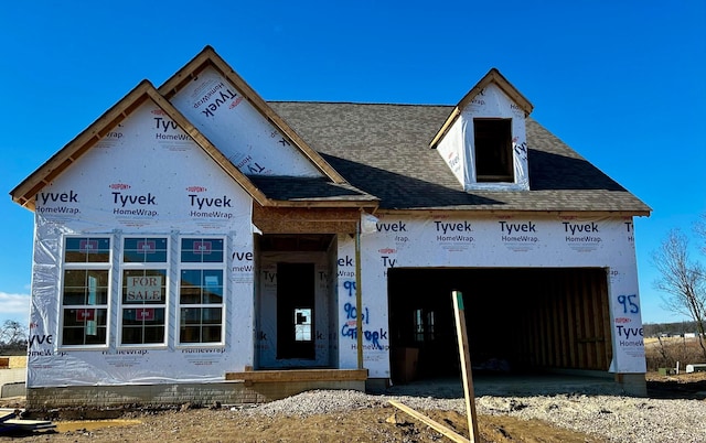 view of unfinished property