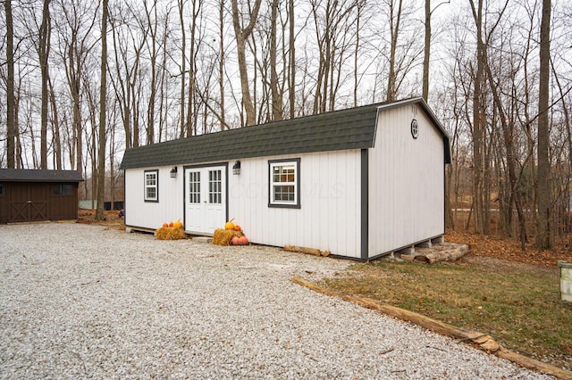 view of outbuilding