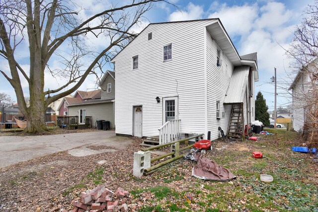 rear view of house with a patio area