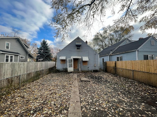 view of rear view of house