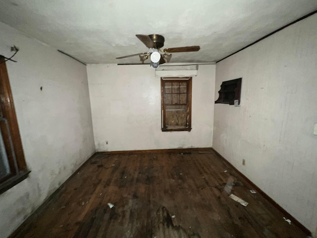 unfurnished room featuring hardwood / wood-style flooring