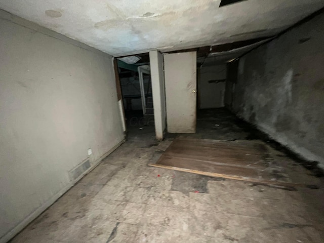 view of basement