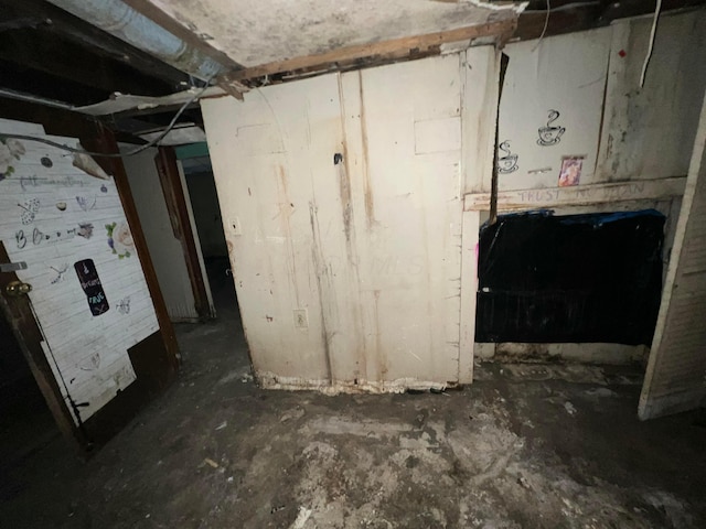 view of basement