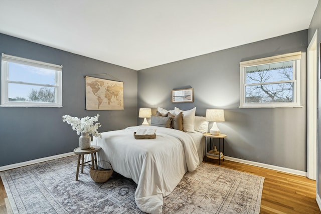 bedroom featuring hardwood / wood-style floors