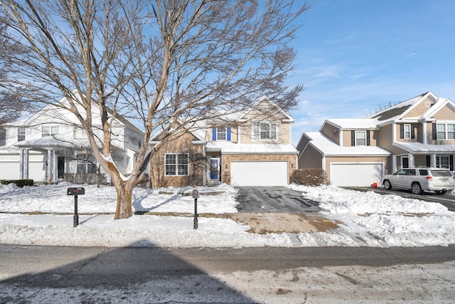 front facade featuring a garage