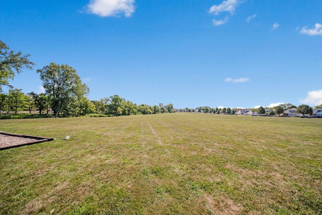 view of yard featuring a rural view