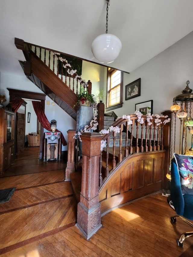 interior space featuring dark hardwood / wood-style floors