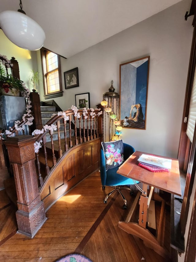 dining room featuring hardwood / wood-style floors