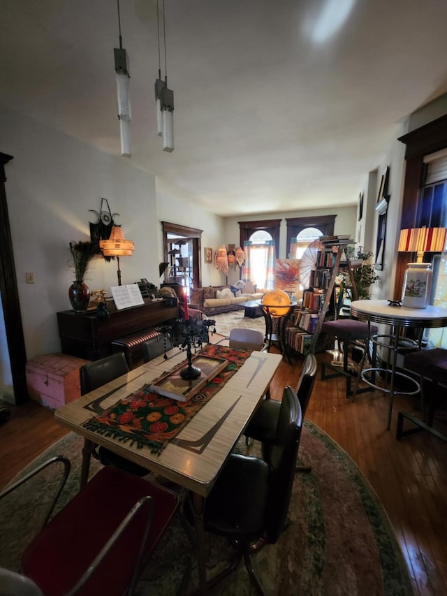 dining room featuring hardwood / wood-style floors