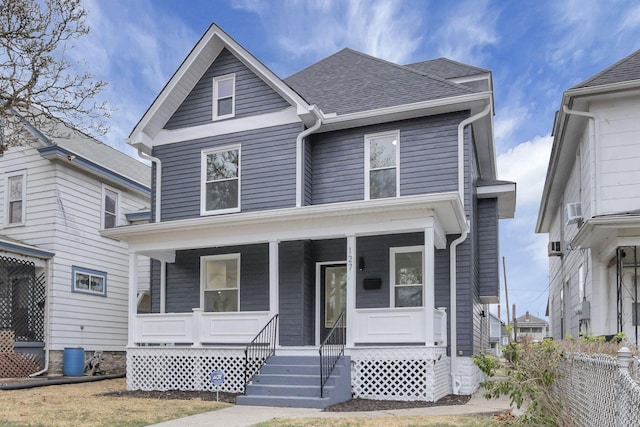 view of front of home featuring a porch