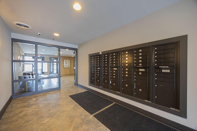 view of community featuring mail boxes