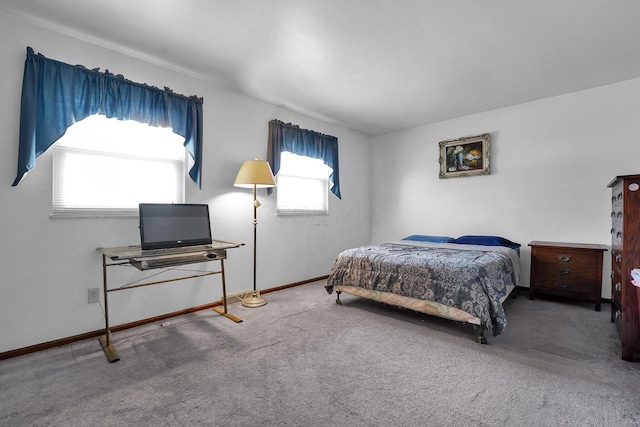 bedroom featuring carpet flooring