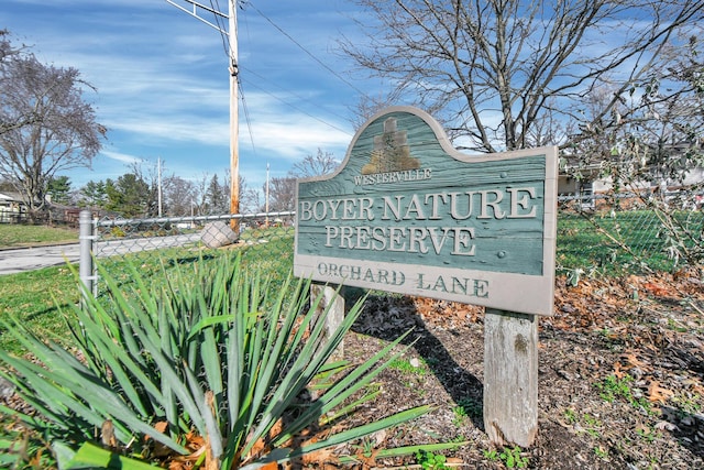 view of community / neighborhood sign