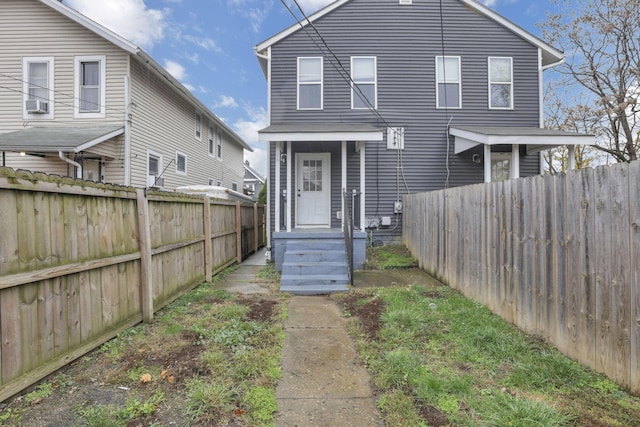 view of rear view of property