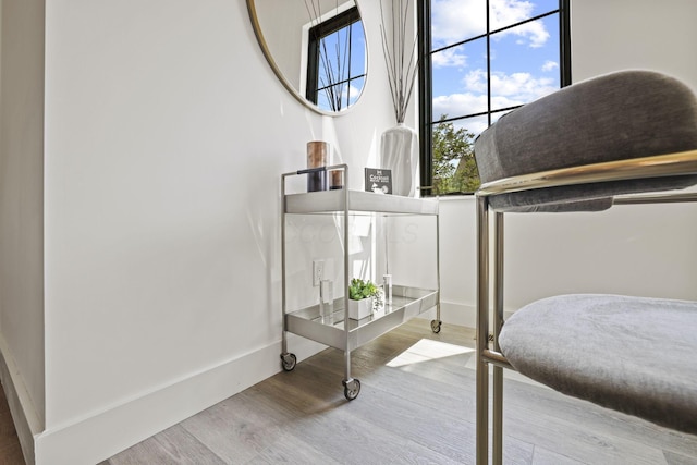 bedroom featuring hardwood / wood-style flooring