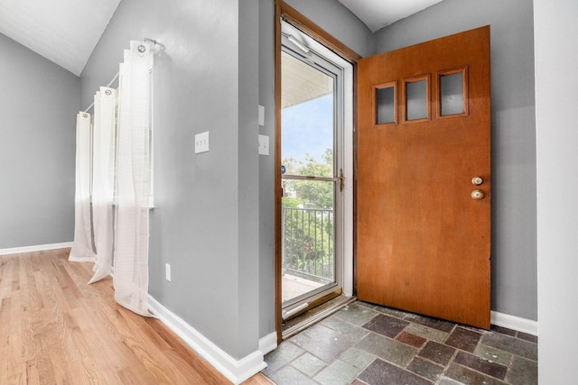1677 Kenview Rd, Columbus, OH 43209 - entrance foyer with baseboards and vaulted ceiling