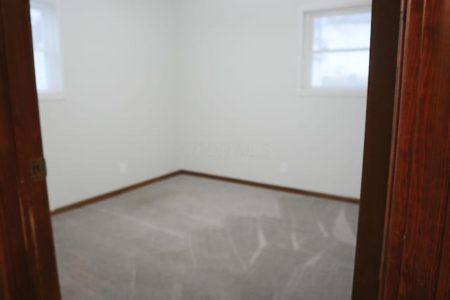 view of carpeted empty room