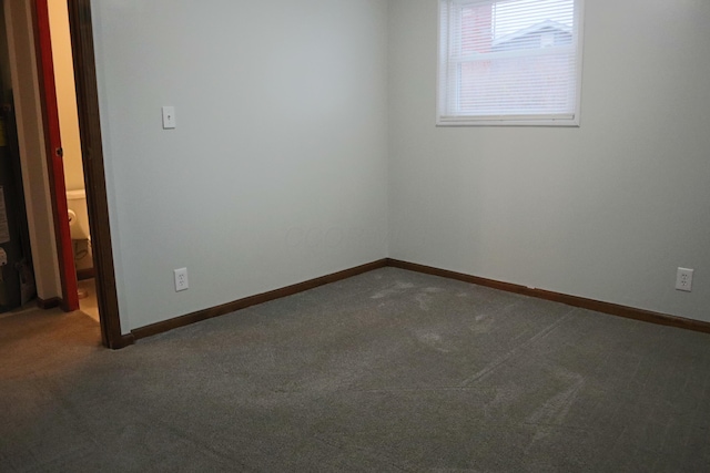 view of carpeted empty room