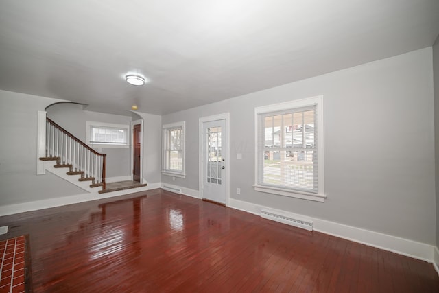 foyer featuring hardwood / wood-style flooring