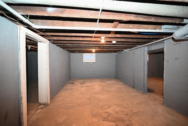 view of basement