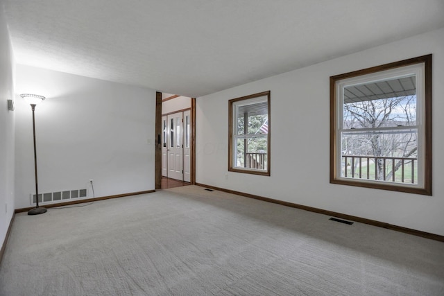 view of carpeted empty room