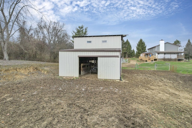 view of outbuilding