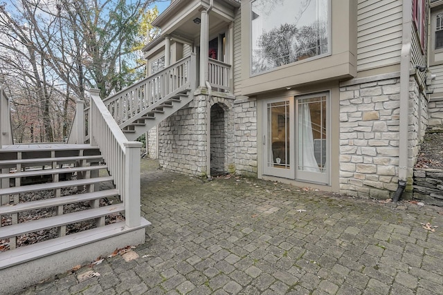 296 Walhalla Rd, Columbus, OH 43202 - view of patio featuring stairs