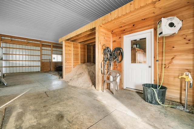 view of horse barn