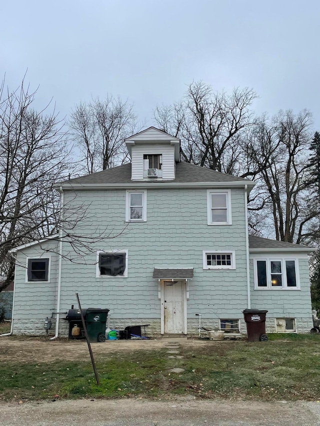 view of rear view of property