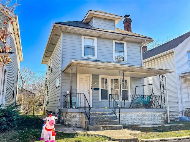 view of front of house with a porch