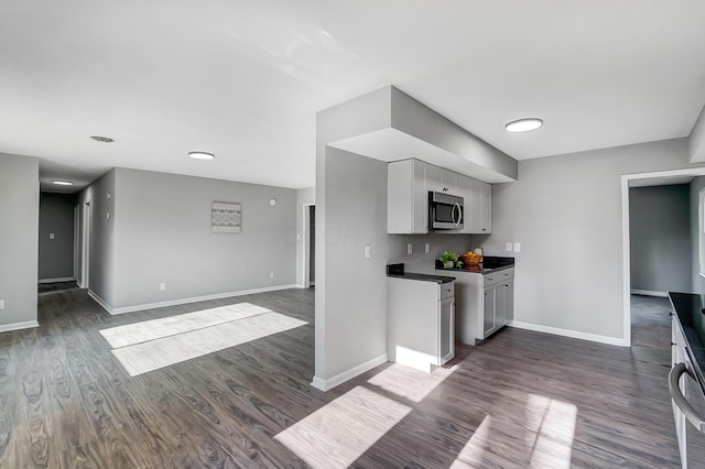 kitchen featuring dark hardwood / wood-style floors