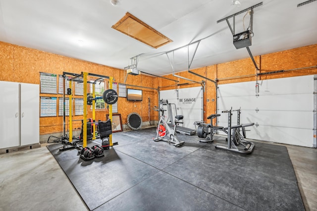 view of workout room