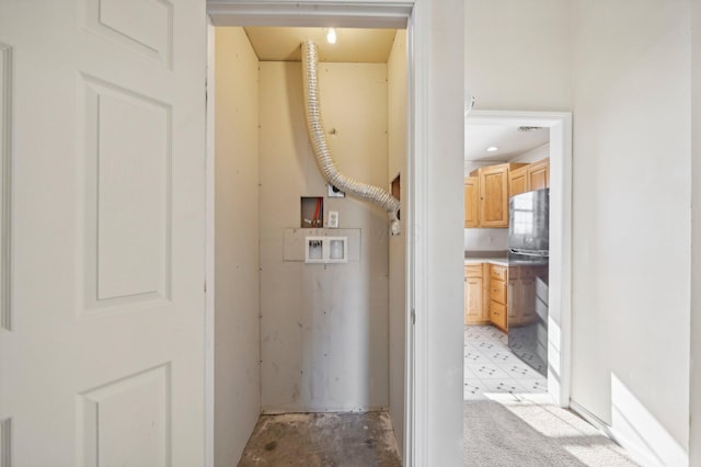 laundry room featuring washer hookup