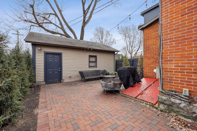 1030 Jaeger St, Columbus, OH 43206 - view of patio / terrace with grilling area and an outdoor hangout area