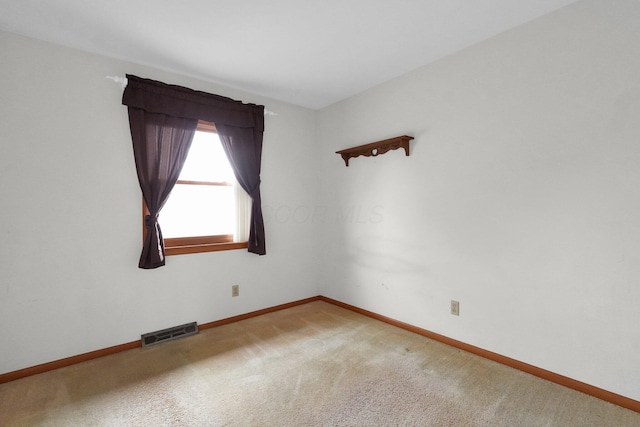 view of carpeted empty room