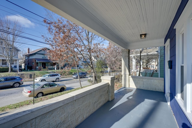 balcony with covered porch