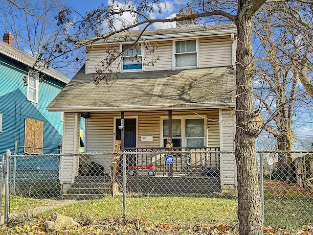 view of front of house with a porch