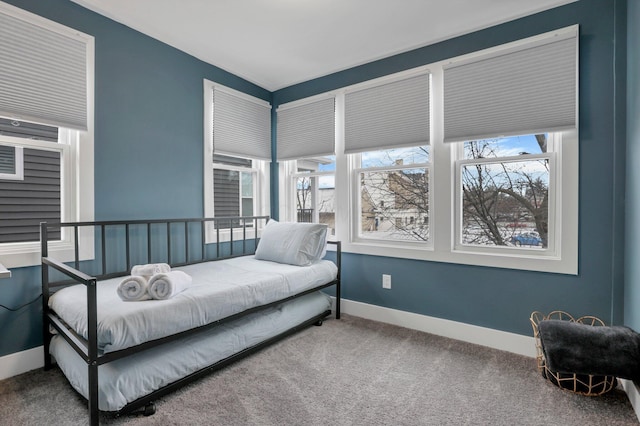 bedroom featuring carpet flooring