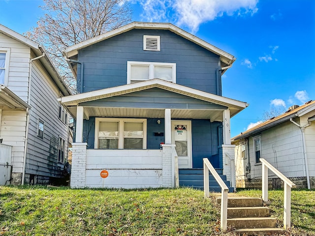 view of front of house with a porch