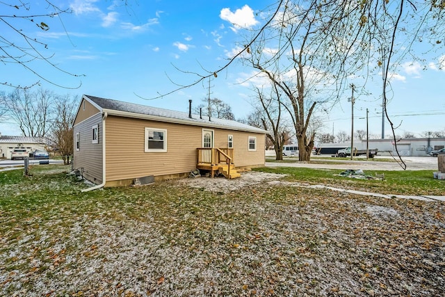 view of rear view of property