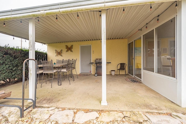 view of patio / terrace featuring grilling area