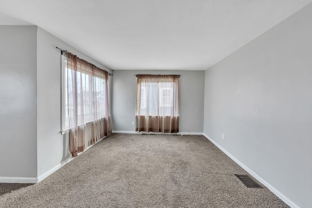 view of carpeted empty room